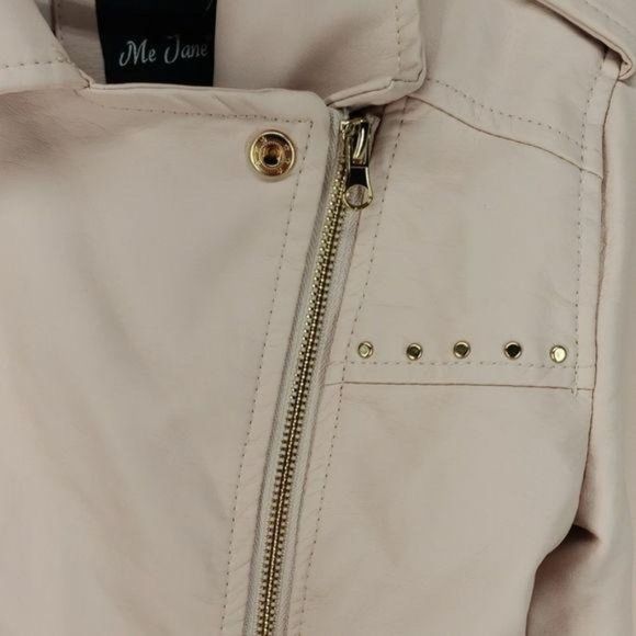 Me Jane Side Zip Studded Motorcycle sz 10 Jacket - Picture 3 of 8